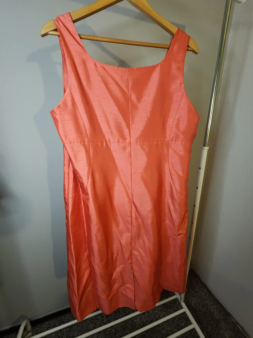 John Meyer Collection Coral-Peach Women's 2pcs Set Blazer With Matching Dress.